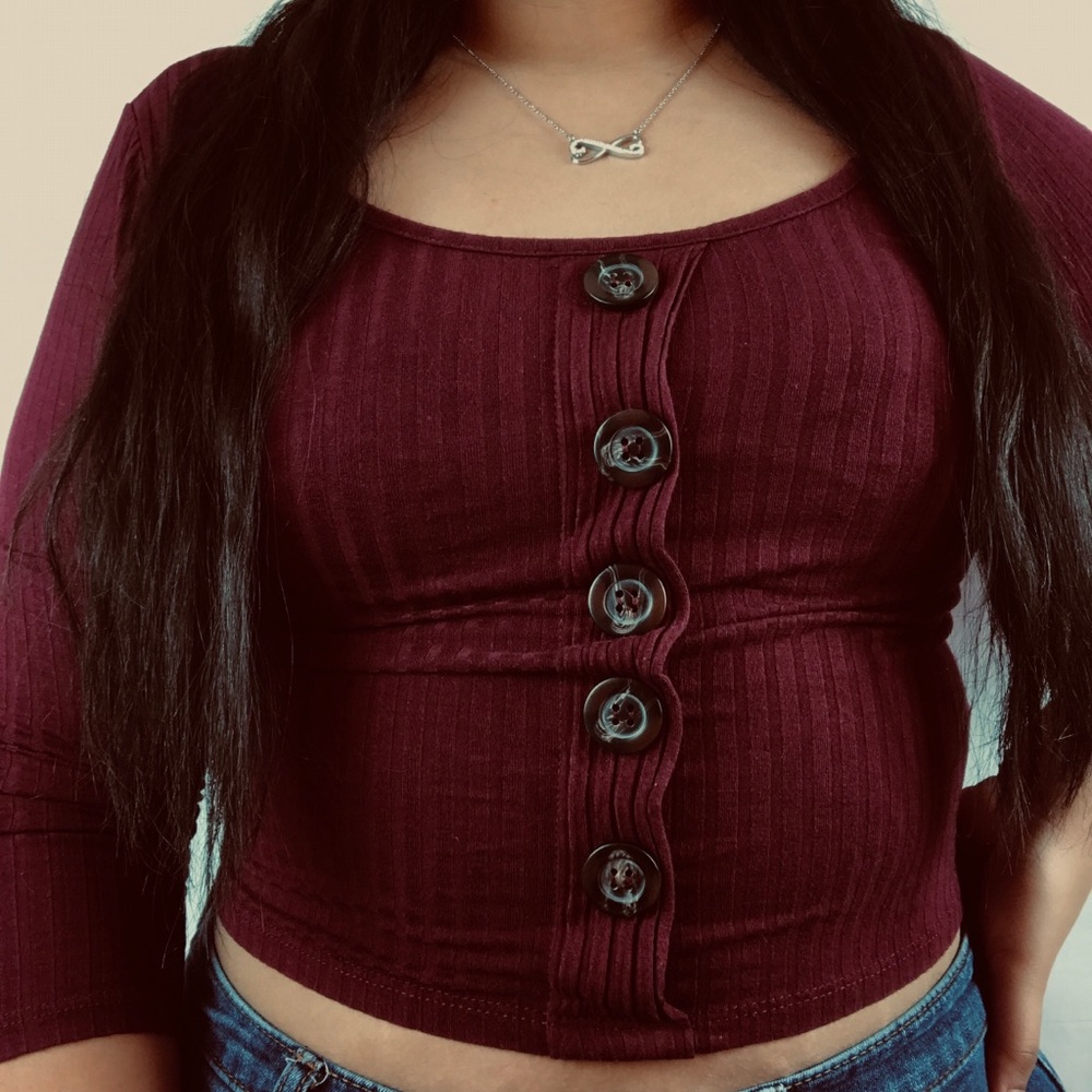 Wine crop top❤️❤️
